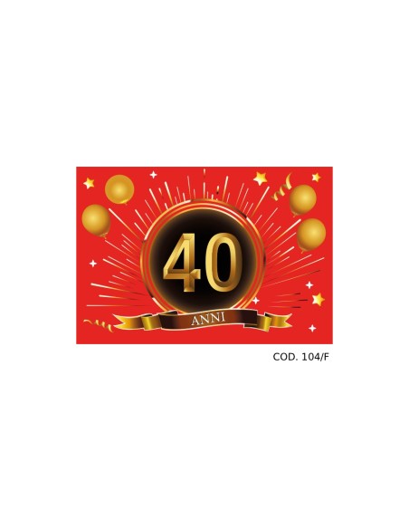 Kit ricarica Compleanni (30, 40, 50, 60, 70, 80, 90 anni) / biglietti di auguri mod. Flash