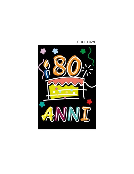 Kit ricarica Compleanni (30, 40, 50, 60, 70, 80, 90 anni) / biglietti di auguri mod. Flash