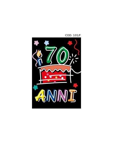 Kit ricarica Compleanni (30, 40, 50, 60, 70, 80, 90 anni) / biglietti di auguri mod. Flash