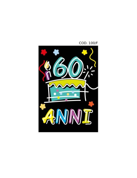 Kit ricarica Compleanni (30, 40, 50, 60, 70, 80, 90 anni) / biglietti di auguri mod. Flash