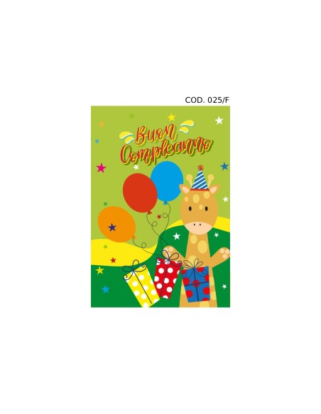 Kit ricarica Compleanno (Animali e Fantasia) / biglietti di auguri mod. Flash