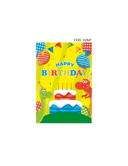 Kit ricarica Compleanno (Animali e Fantasia) / biglietti di auguri mod. Flash