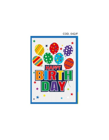 Kit di ricarica Compleanno (Palloncini) / biglietti di auguri mod. Flash