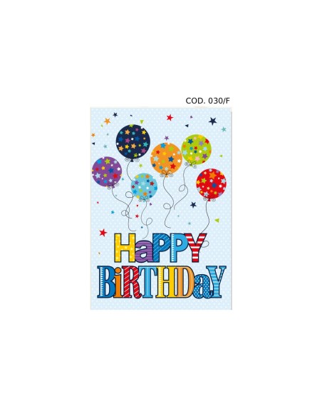 Kit di ricarica Compleanno (Palloncini) / biglietti di auguri mod. Flash