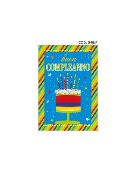 Kit ricarica Compleanno (Torte e Regali) / biglietti di auguri mod. Flash