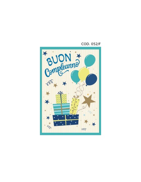 Kit ricarica Compleanno (Torte e Regali) / biglietti di auguri mod. Flash