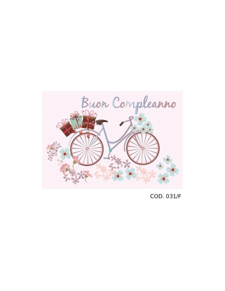 Kit di ricarica Compleanno (Fiori, Liberty, Classic) / biglietti di auguri mod. Flash