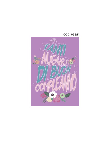 Kit di ricarica Compleanno (Fiori, Liberty, Classic) / biglietti di auguri mod. Flash