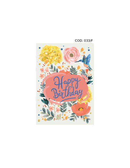 Kit di ricarica Compleanno (Fiori, Liberty, Classic) / biglietti di auguri mod. Flash
