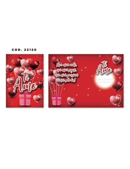 Kit ricarica Ti Amo / biglietti di auguri mod. Basic