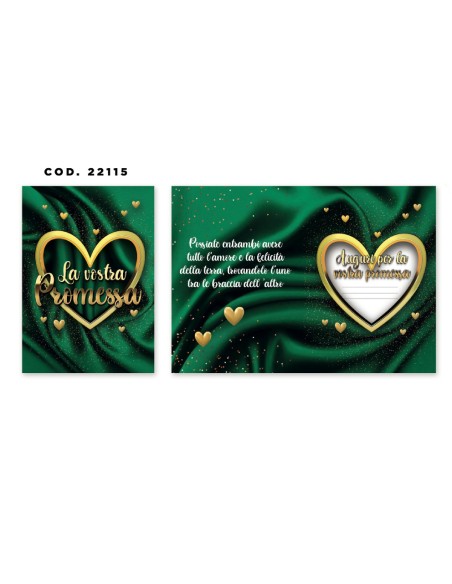 Kit ricarica Promessa di matrimonio / Biglietti di auguri mod. Basic