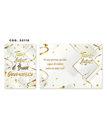 Kit ricarica Onomastico / biglietti di auguri mod. Basic