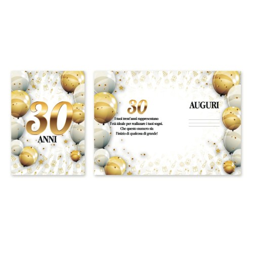 Kit ricarica Compleanni (20, 30, 40...