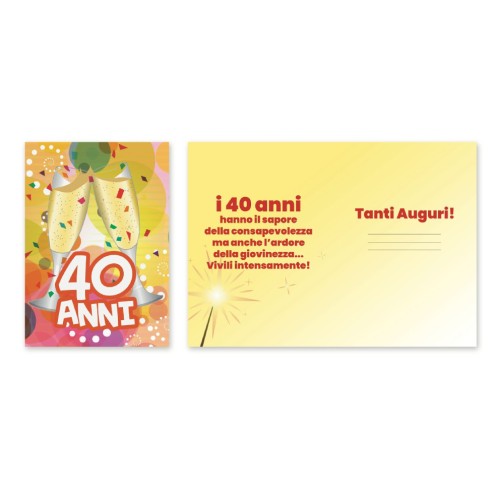 Kit ricarica Compleanni (20, 30, 40...