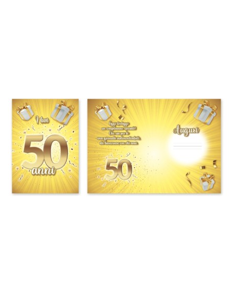 Kit ricarica Compleanni (20, 30, 40 ,50 60, 70 anni + Pensione) / biglietti di auguri mod. Basic