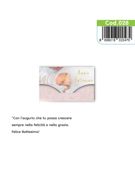 Kit ricarica Battesimo / Porta Soldi Deluxe