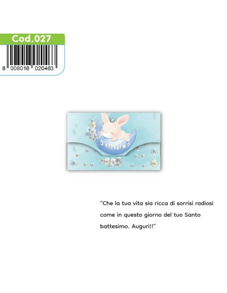 Kit ricarica Battesimo / Porta Soldi Deluxe