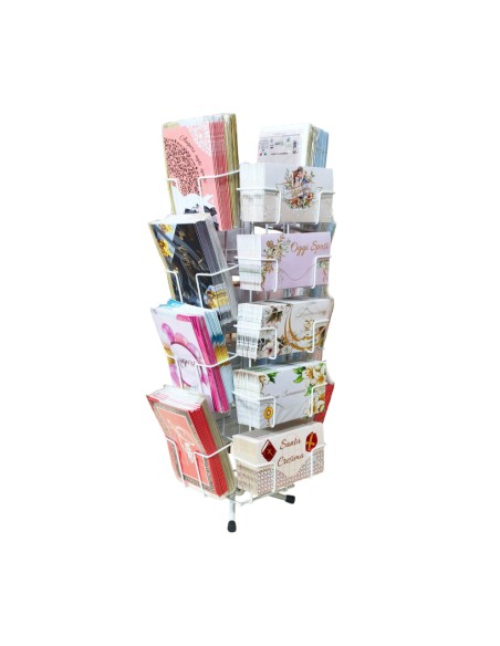 Espositore da banco girevole / Combo: Biglietti di auguri + Porta Soldi mod. Deluxe (pz. 432)