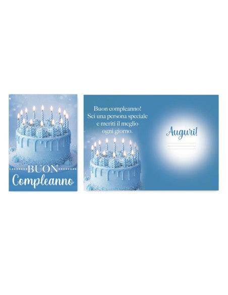 Kit ricarica Compleanno / biglietti di auguri mod. Basic