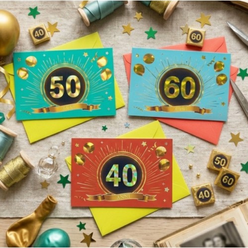 Kit ricarica Compleanni (40, 50, 60)...