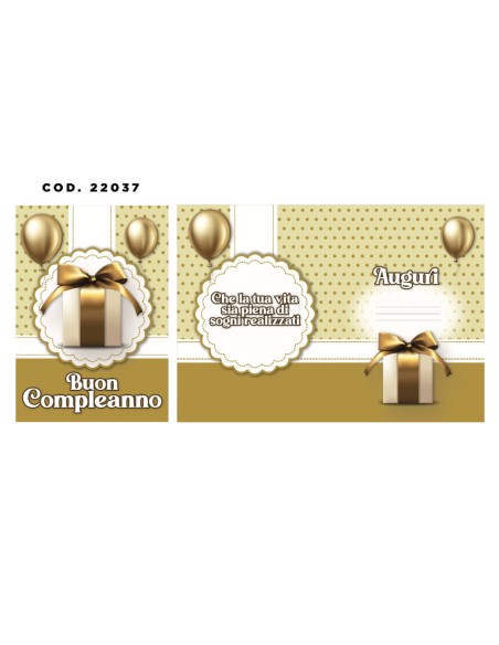 Kit ricarica Compleanno / biglietti di auguri mod. Basic