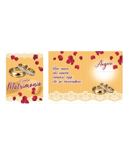 Kit ricarica Matrimonio / biglietti di auguri mod. Basic