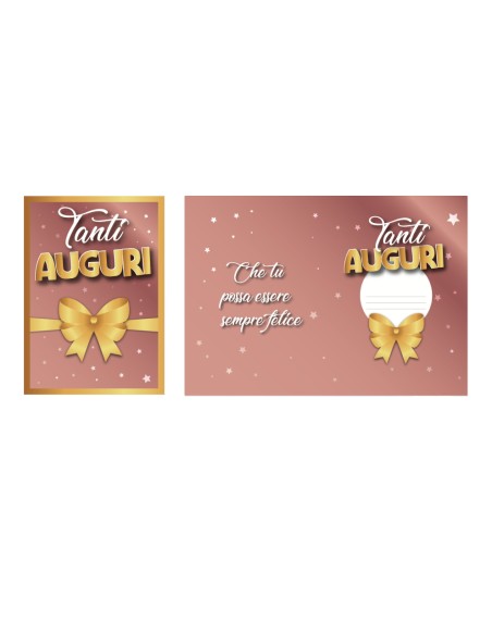 Kit ricarica Tanti Auguri / biglietti di auguri mod. Basic