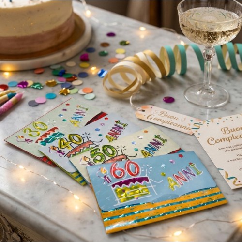 Kit ricarica Compleanni (30, 40, 50,...