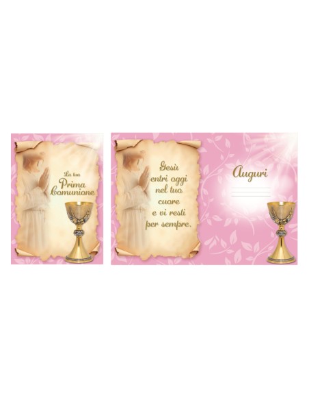 Kit ricarica Prima Comunione / biglietti di auguri mod. Basic