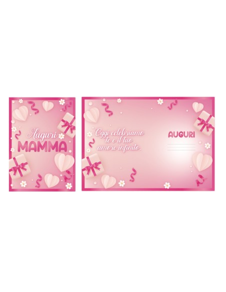 Kit ricarica Mamma e Papà / biglietti di auguri mod. Basic