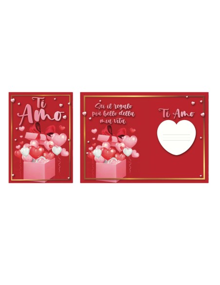 Kit ricarica Ti Amo / biglietti di auguri mod. Basic