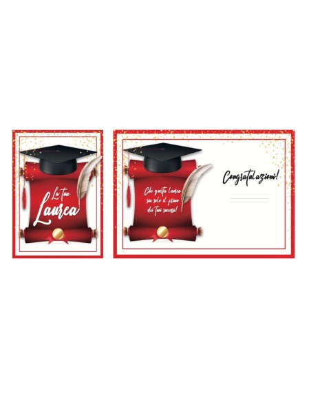 Kit ricarica Laurea / biglietti di auguri mod. Basic