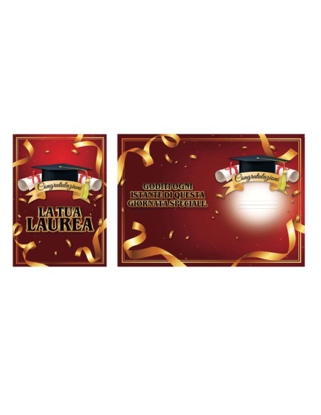 Kit ricarica Laurea / biglietti di auguri mod. Basic