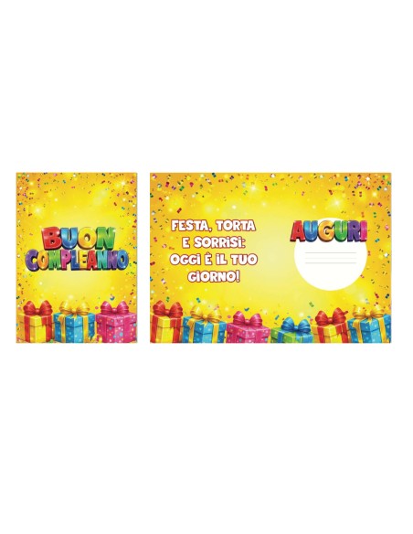 Kit ricarica Compleanno / biglietti di auguri mod. Basic
