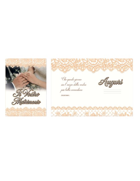 Kit ricarica Matrimonio / biglietti di auguri mod. Basic