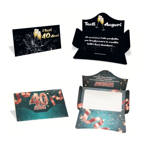 Kit ricarica Compleanni (30, 40, 50,...