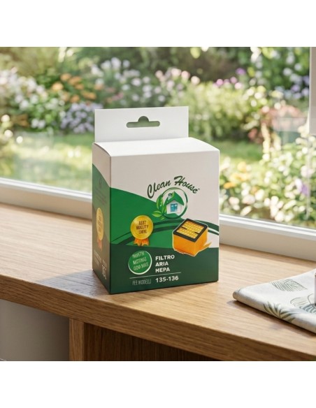 Filtro Hepa aspirapolvere compatibile Vorwerk / Folletto (mod. 135, 136)