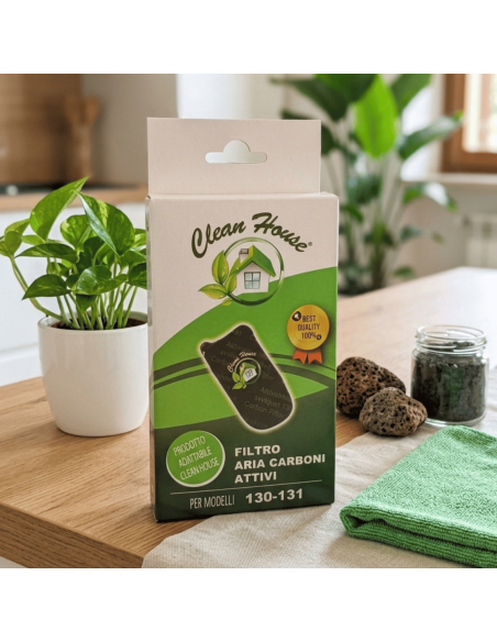 Filtro aria ai carboni attivi apirapolvere compatibile Vorwerk / Folletto (mod. 130, 131)